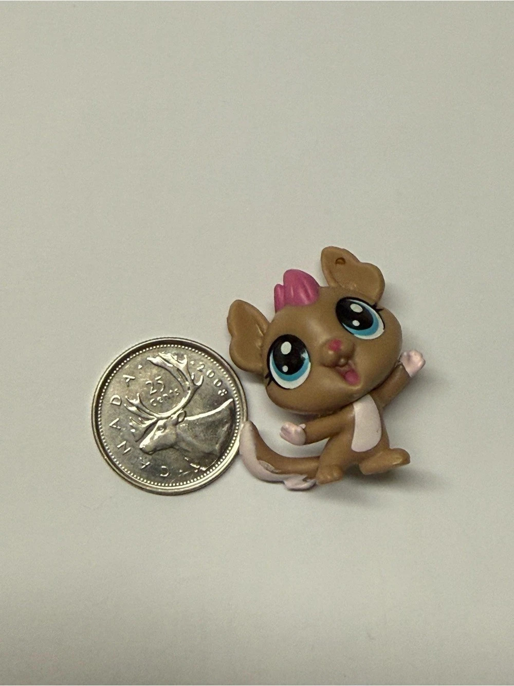 Hasbro Littlest Pet Shop Softly Knox Squirrel #3966 Brown & Pink Figurine